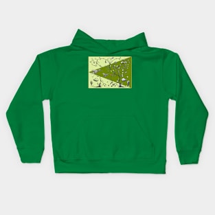 Graphite Finds Ink Vine In Digital Realm Kids Hoodie